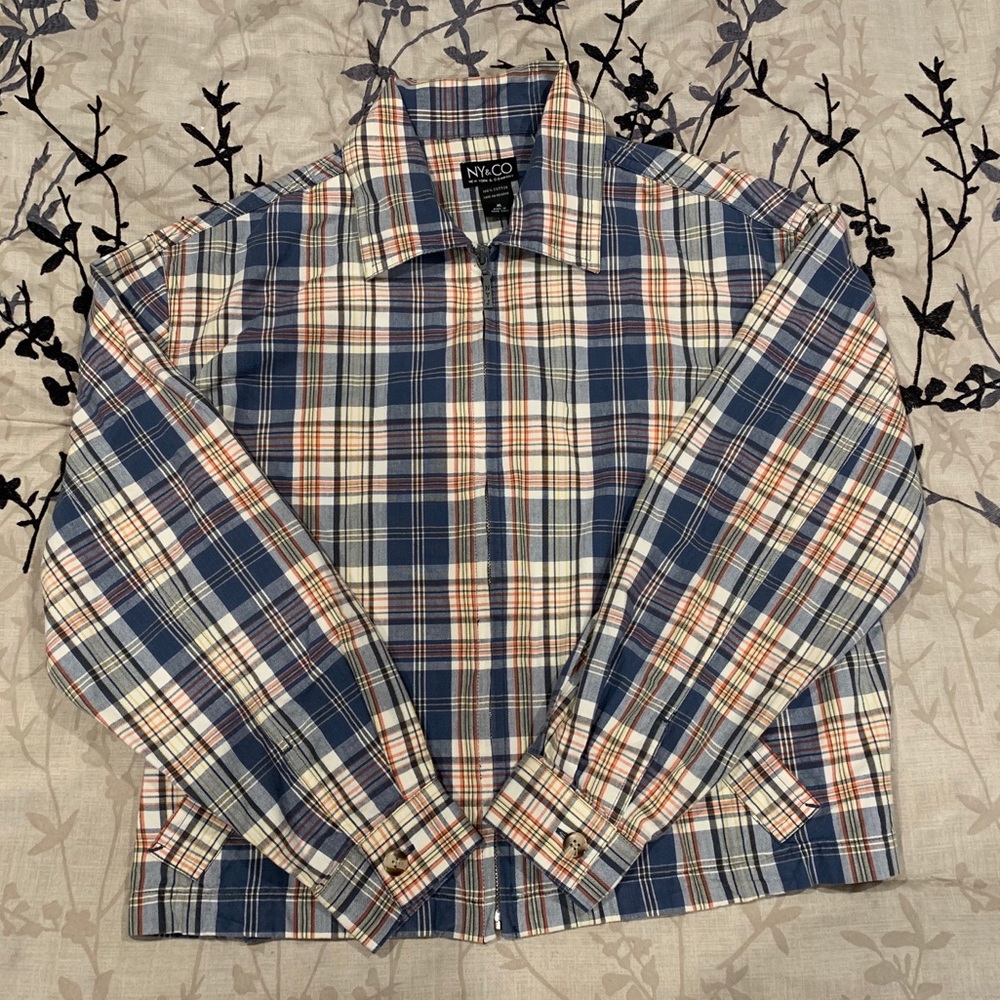 Plaid Zip-Up